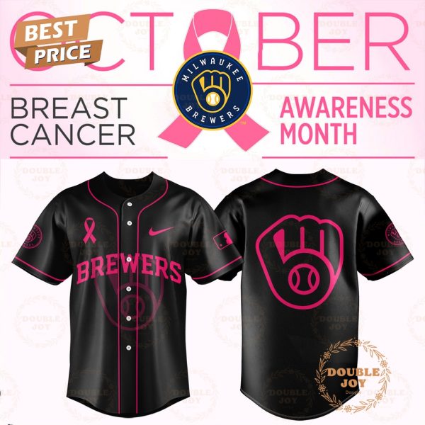 Milwaukee Brewers x Breast Cancer Awareness Month Baseball Jersey