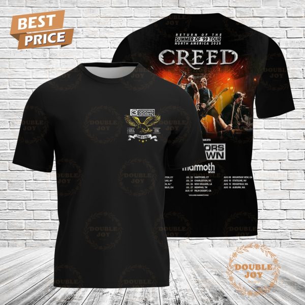3 Doors Down Rock Band Creed Special Edition T-Shirt, Hoodie