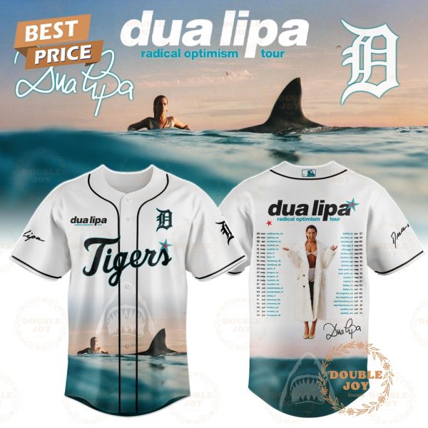 Detroit Tigers x Dua Lipa Radical Optimism Tour Special Edition 2025 Baseball Jersey