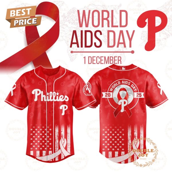 Philadelphia Phillies x WORLD AIDS DAY Special Edition Baseball Jersey