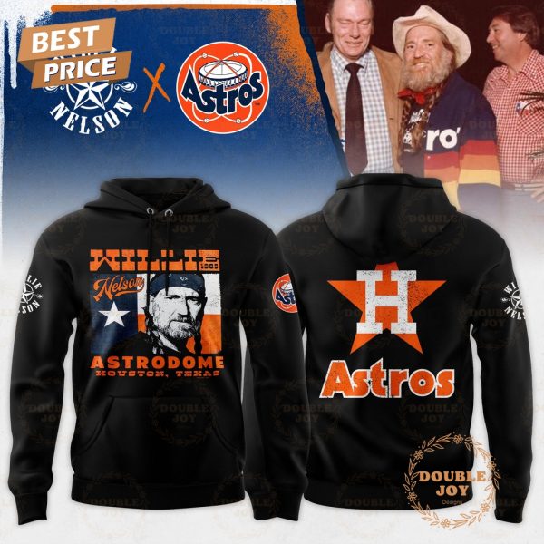 Houston Astros x Willie Nelson Black Editions Hoodie