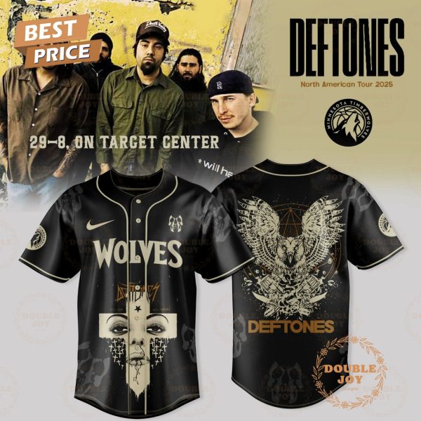 Minnesota Timberwolves x DEFTONES North American Tour 2025 Limited Edition Baseball Jersey