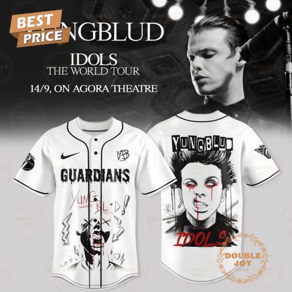 Cleveland Guardians x YUNGBLUD IDOLS THE WORLD TOUR Special Edition Baseball Jersey