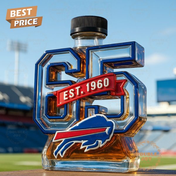 Buffalo Bills 65th Anniversary 1960-2025 Limited Edition Whiskey Bottle
