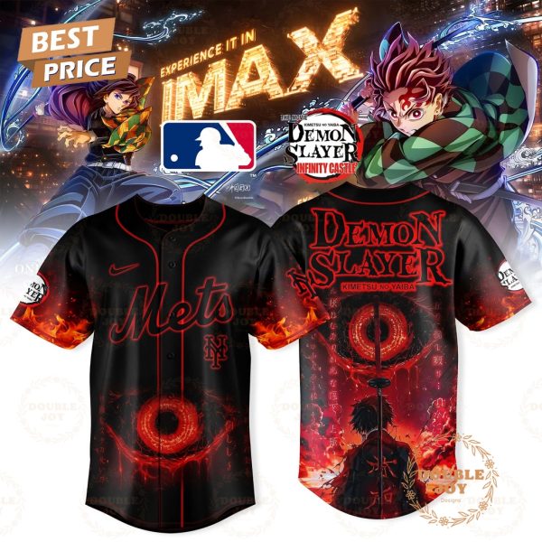 New York Mets x The Movie 2025 Demon Slayer Infinity Castle Special Edition Baseball Jersey