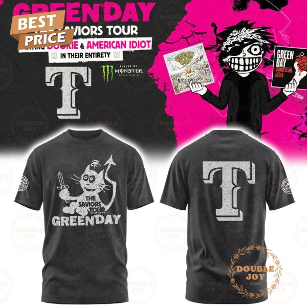 Texas Rangers x Green Day The Saviors Tour 2025 T-Shirt, Hoodie