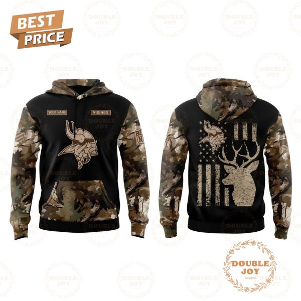 Minnesota Vikings x Deer Hunter Custom Name Special Edition Hoodie