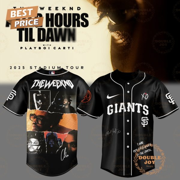 San Francisco Giants x The Weeknd After Hours Till Dawn Tour 2025 Limited Edition Baseball Jersey