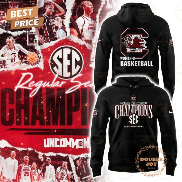 SEC Women’s Basketball Regular Season Champions Black South Carolina Gamecocks 2025 T-Shirt, Hoodie