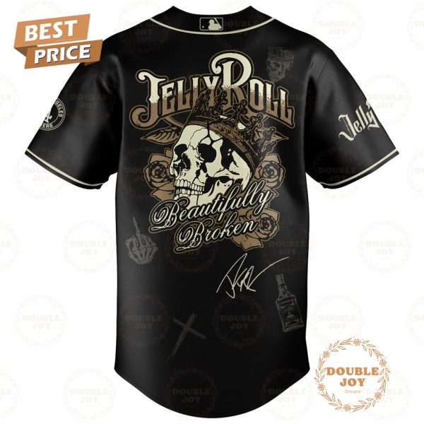 Los Angeles Dodgers x Jelly Roll Tour The Beautiflly Broken Baseball Jersey