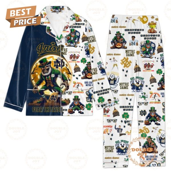 Notre Dame Fighting Irish Button Down Pajamas