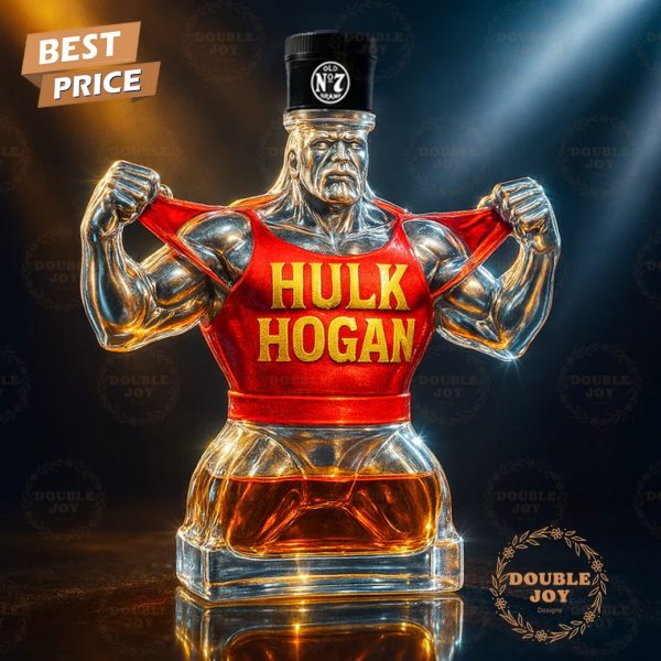 Rip Hulk Hogan Memorial Whiskey Bottle