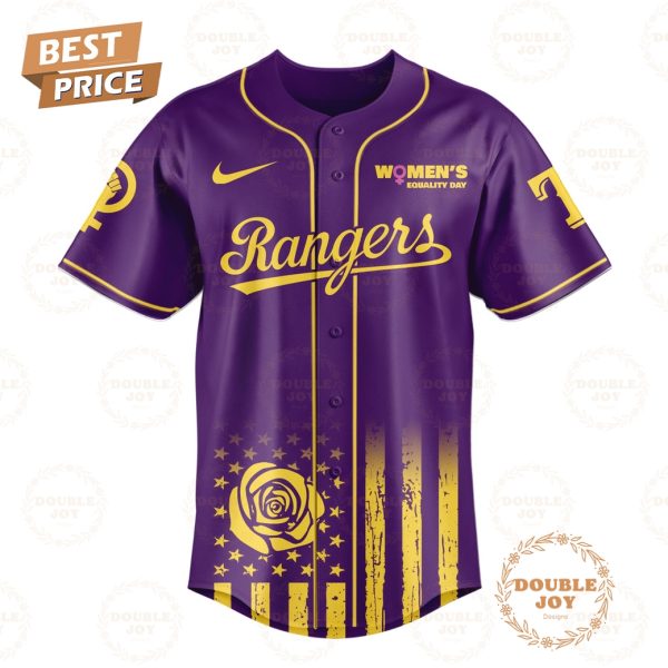 Texas Rangers x Women’s Equality Day 2025 Special Edition Baseball Jersey