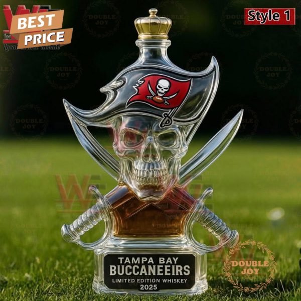 Tampa Bay Buccaneers 2025 Limited Edition Whiskey Bottle