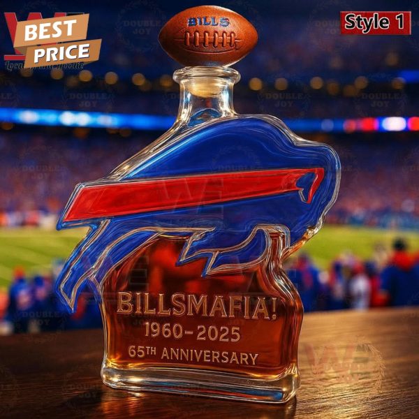 Buffalo Bills “Mafia!” 1960-2025 65th Anniversary Whiskey Bottle