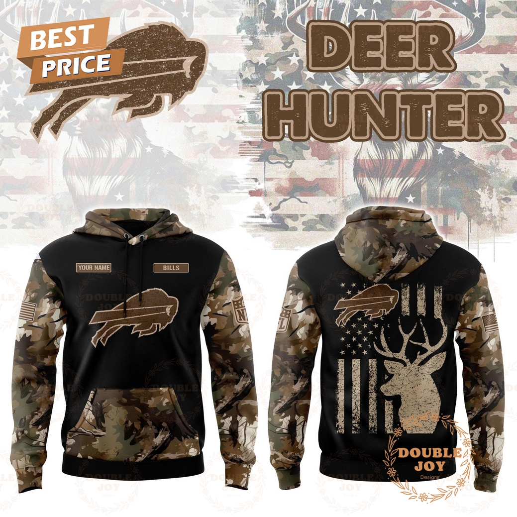 Buffalo Bills x Deer Hunter Custom Name Special Edition Hoodie Buffalo Bills x Deer Hunter Custom Name Special Edition Hoodie