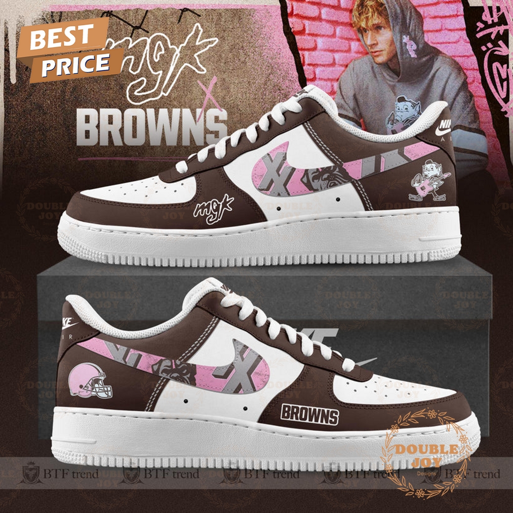 Cleveland Browns x MGK Limited Edition Air Force 1 Sneakers Cleveland Browns x MGK Limited Edition Air Force 1 Sneakers