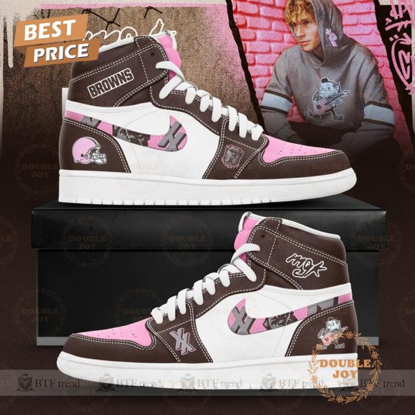 Cleveland Browns x MGK Limited Edition Air Jordan 1 Hightop Shoes
