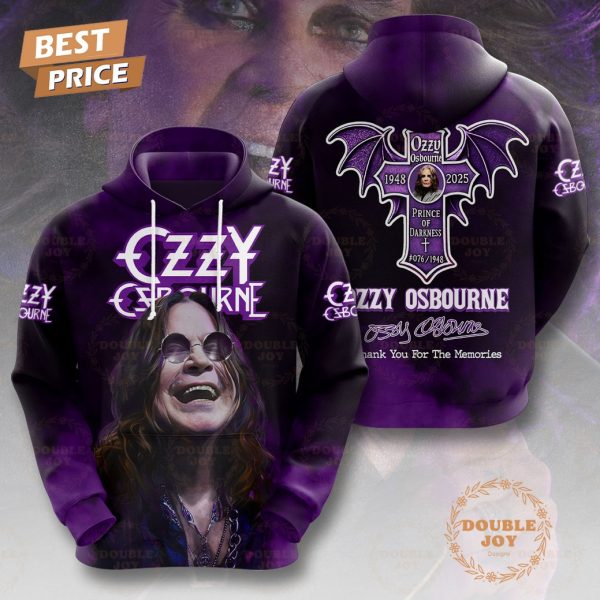 Ozzy Osbourne 1948-2025 Prince Of Darkness Thank You For The Memories Special Edition T-Shirt, Hoodie