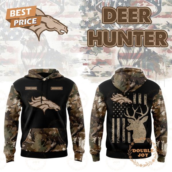 Denver Broncos x Deer Hunter Custom Name Special Edition Hoodie