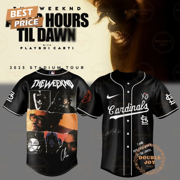 St.Louis Cardinals x The Weeknd After Hours Till Dawn Tour 2025 Limited Edition Baseball Jersey