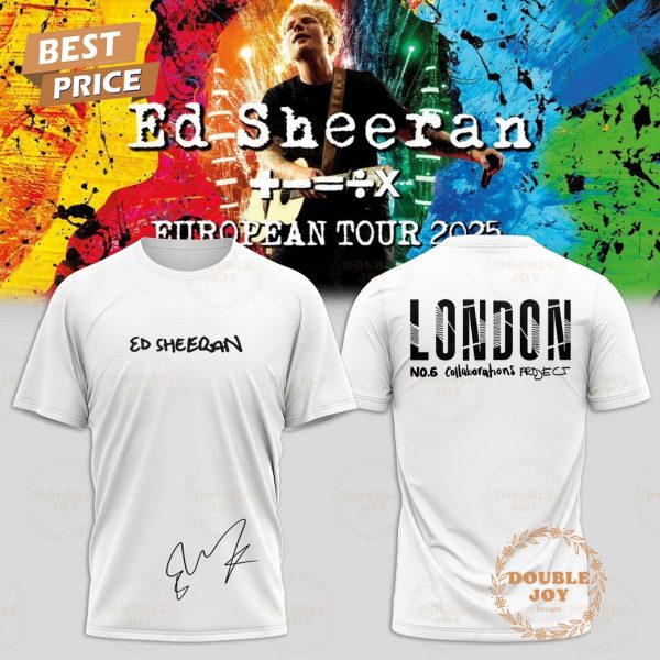 Ed Sheeran The +-=÷× Tour 2025 LONDON White T-Shirt, Hoodie