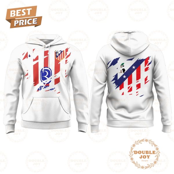 Atlético Madrid Ripped Slash Pattern White Special Edition Hoodie