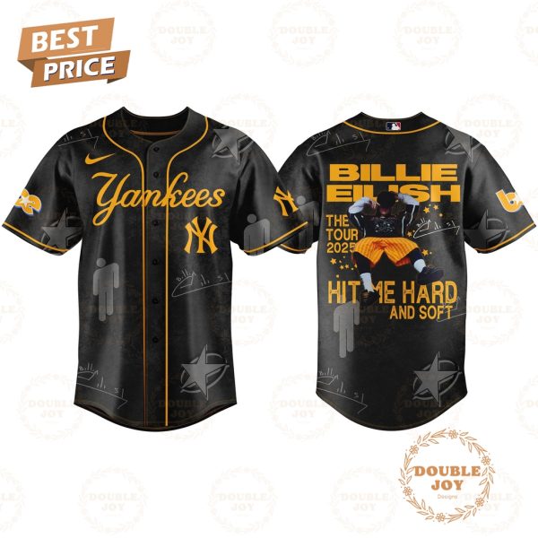 New York Yankees x Billie Eilish Hit Me Hard and Soft Special Edition V2 Baseball Jersey