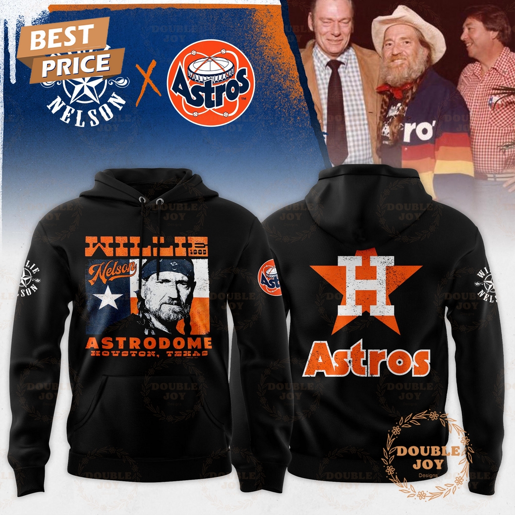 Houston Astros x Willie Nelson Black Editions Hoodie Houston Astros x Willie Nelson Black Editions Hoodie