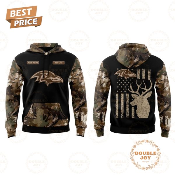 Baltimore Ravens x Deer Hunter Custom Name Special Edition Hoodie