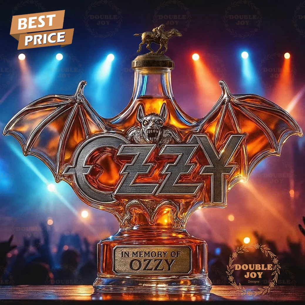 In Memory Of Ozzy 2025 Limited Edition Whiskey Bottle