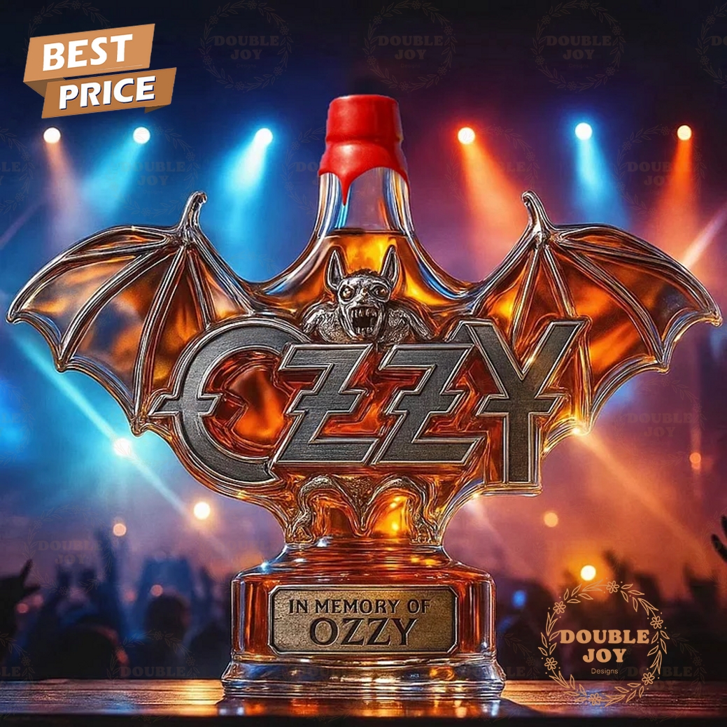 In Memory Of Ozzy 2025 Limited Edition Whiskey Bottle