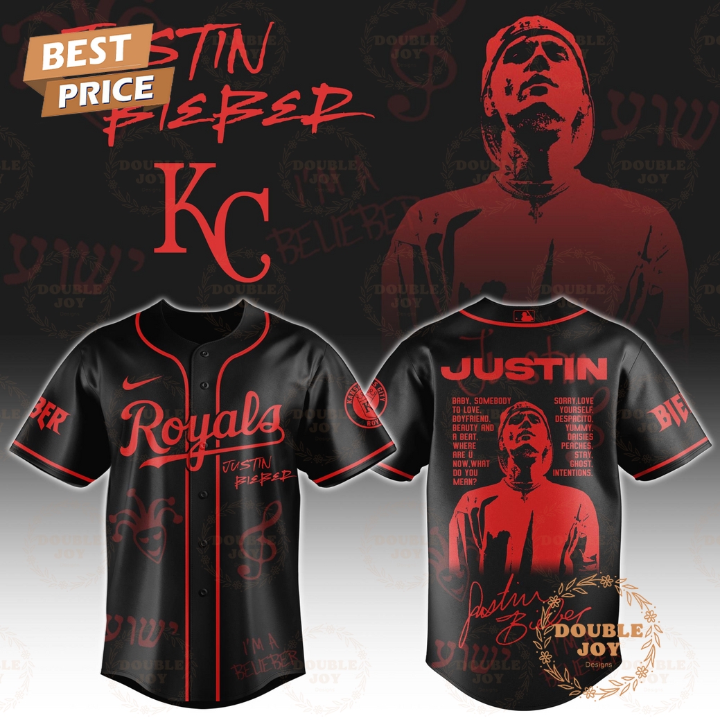 Kansas City Royals x Justin Bieber Limited Edition Baseball Jersey Kansas City Royals x Justin Bieber Limited Edition Baseball Jersey