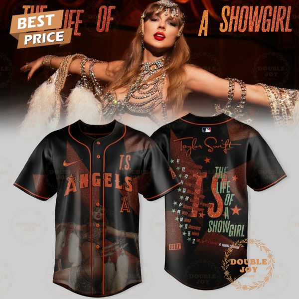 Los Angeles Angels x Taylor Swift The Life of a Showgirl Album Special Edition Baseball Jersey