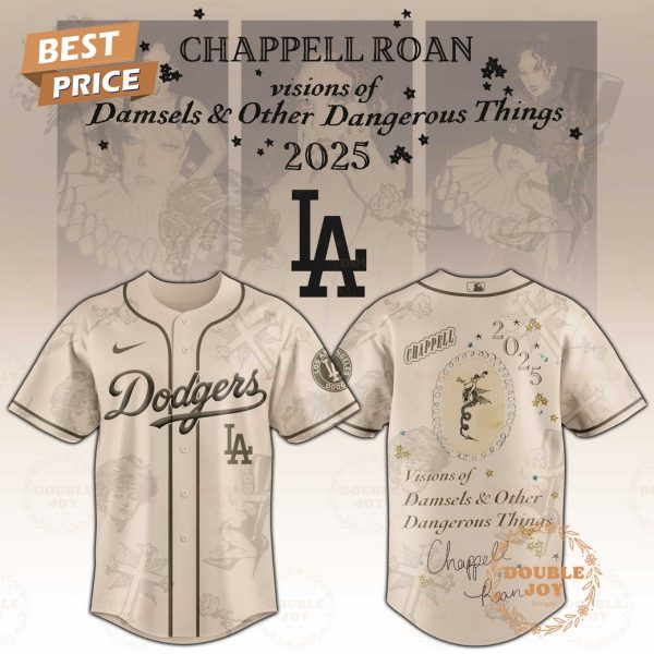 Los Angeles Dodgers x Chappell Roan Damsels and Other Dangerous Things 2025 Baseball Jersey