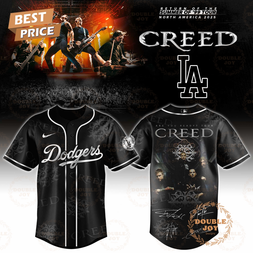 Los Angeles Dodgers x Creed Are You Ready Tour Limited Edition Baseball Jersey Los Angeles Dodgers x Creed Are You Ready Tour Limited Edition Baseball Jersey