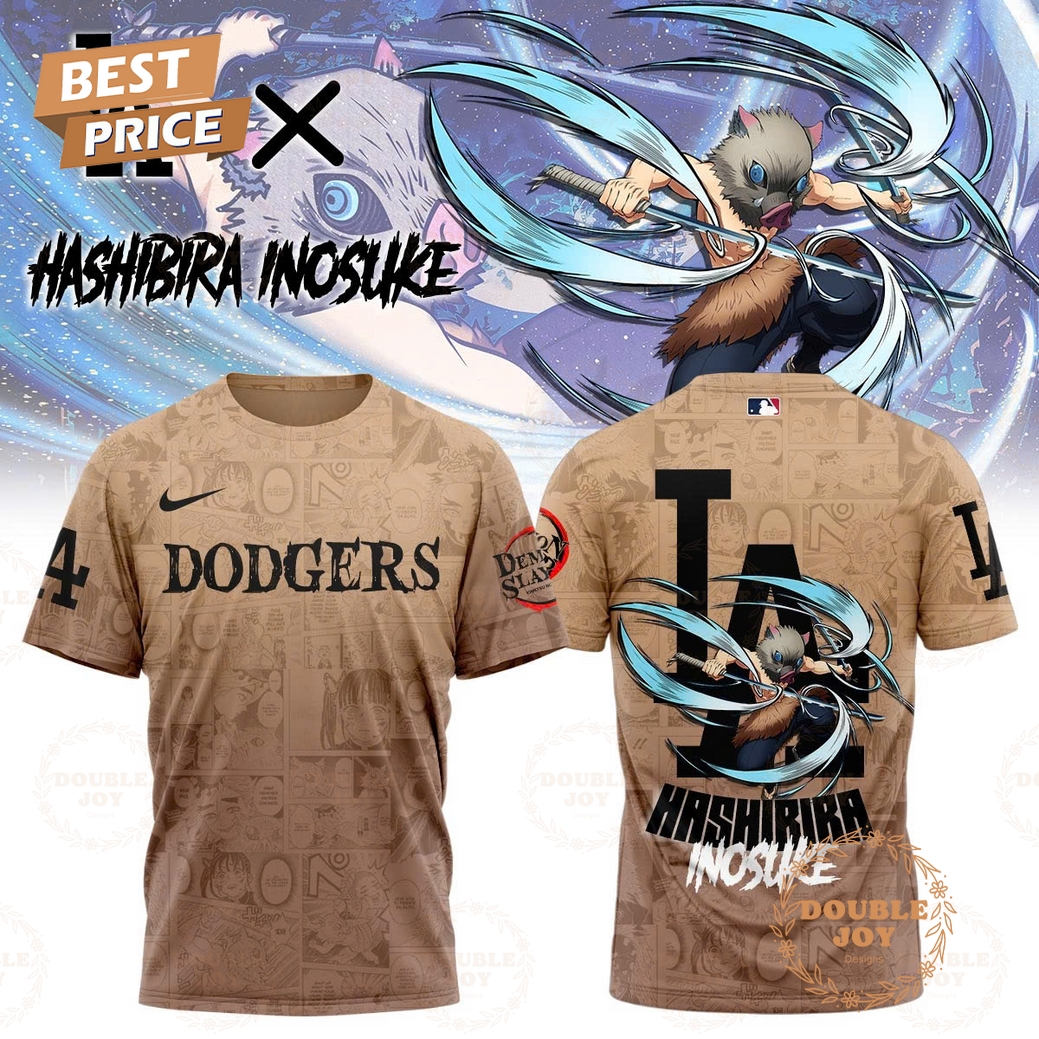 Los Angeles Dodgers x Demon slayer Hashibira Inosuke T-Shirt, Hoodie Los Angeles Dodgers x Demon slayer Hashibira Inosuke T-Shirt, Hoodie