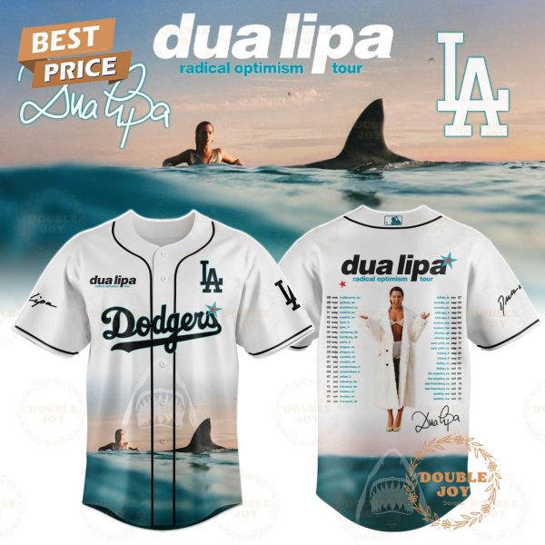 Los Angeles Dodgers x Dua Lipa Radical Optimism Tour Special Edition 2025 Baseball Jersey