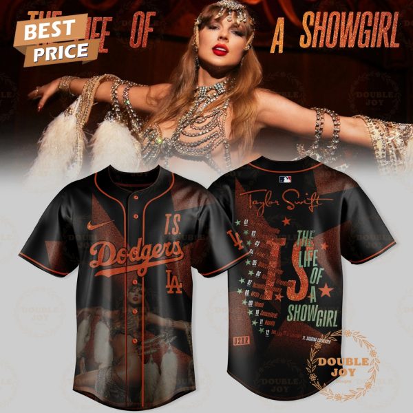Los Angeles Dodgers x Taylor Swift The Life of a Showgirl Album Special Edition Baseball Jersey