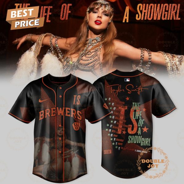 Milwaukee Brewers x Taylor Swift The Life of a Showgirl Album Special Edition Baseball Jersey