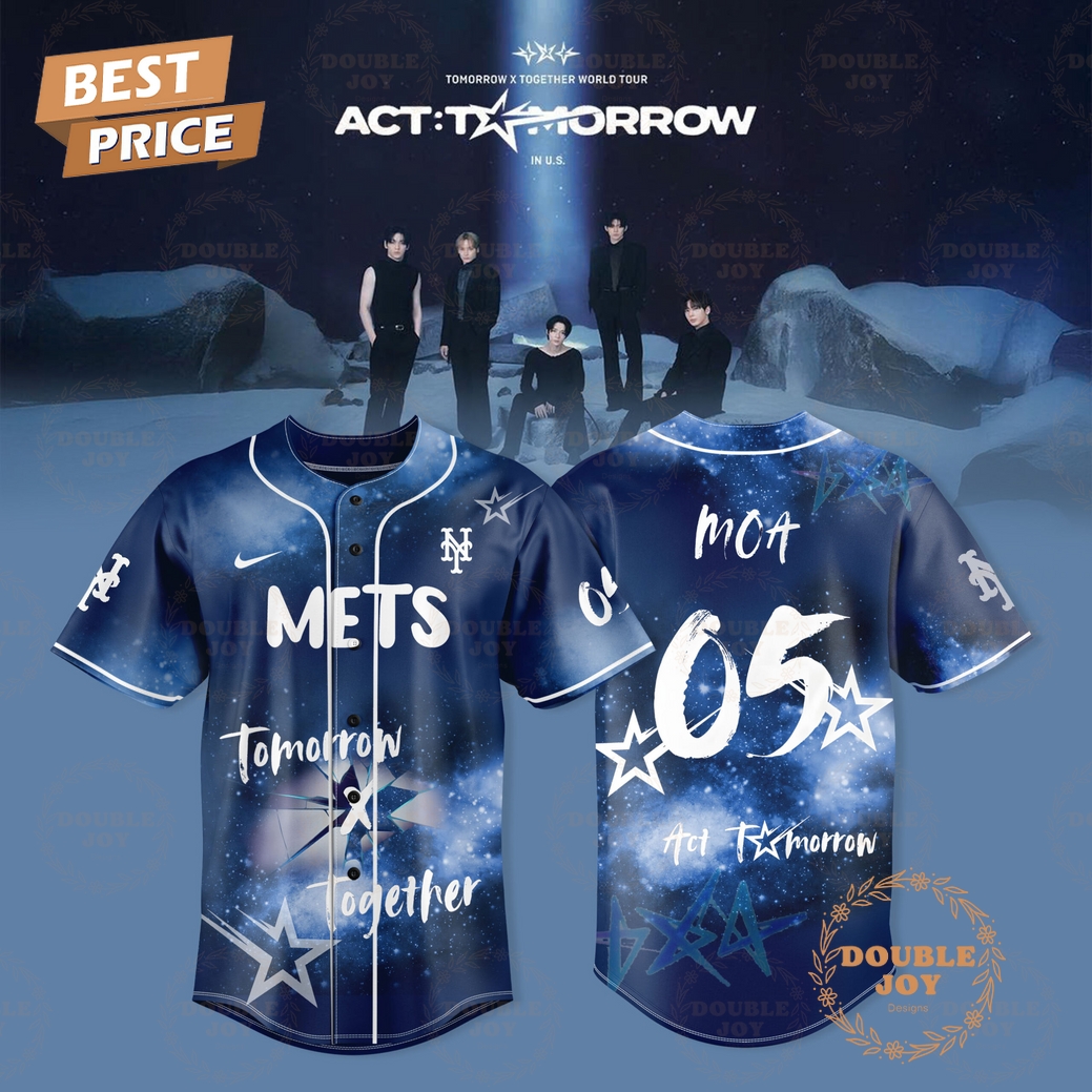 New York Mets x TOGETHER World Tour ACT:TOMORROW Limited Edition Baseball Jersey New York Mets x TOGETHER World Tour ACT:TOMORROW Limited Edition Baseball Jersey