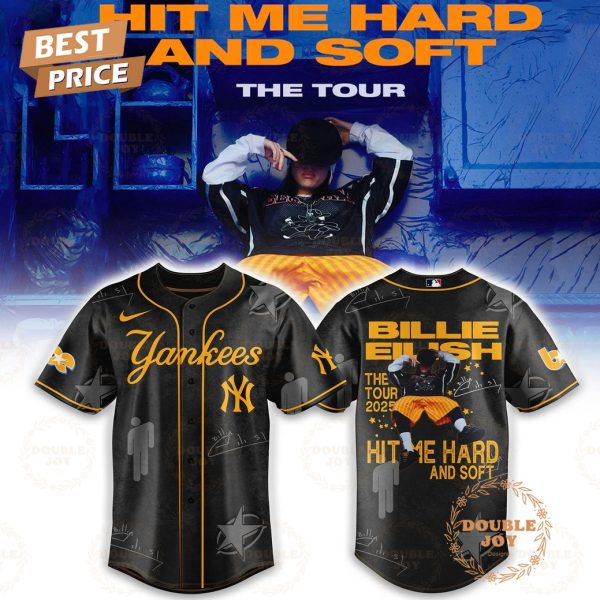 New York Yankees x Billie Eilish Hit Me Hard and Soft Special Edition V2 Baseball Jersey