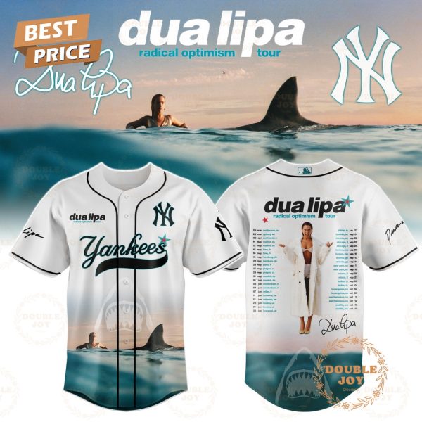 New York Yankees x Dua Lipa Radical Optimism Tour Special Edition 2025 Baseball Jersey