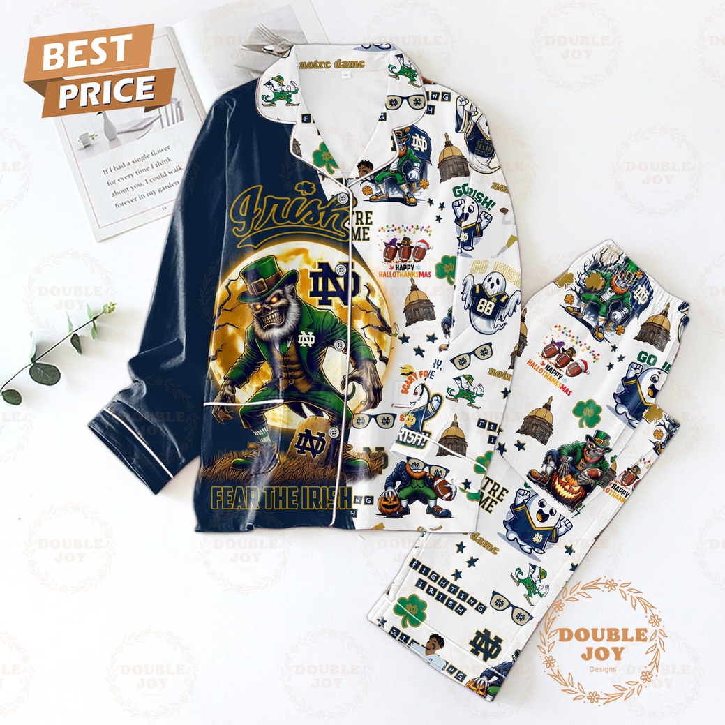 Notre Dame Fighting Irish Button Down Pajamas Notre Dame Fighting Irish Button Down Pajamas