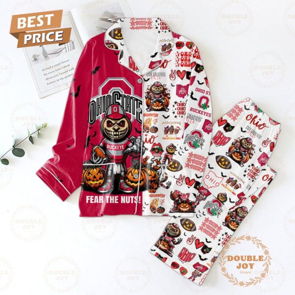 Ohio State Buckeyes Button Down Pajamas