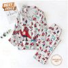 Olympics Paris 2024 Button Down Navy Pajamas