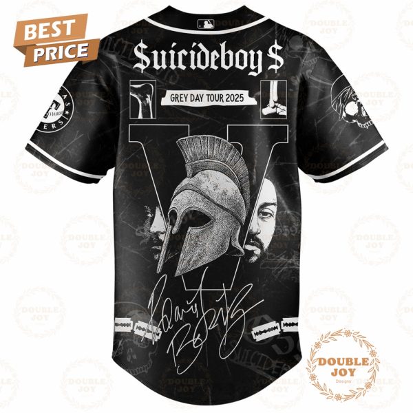 Texas Rangers x Suicideboys Grey Day Tour Limited Edition 2025 Baseball Jersey