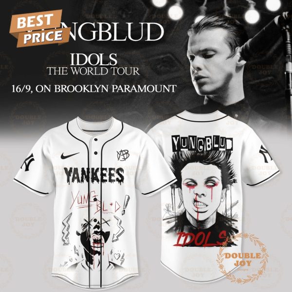 New York Yankees x YUNGBLUD IDOLS THE WORLD TOUR Special Edition Baseball Jersey