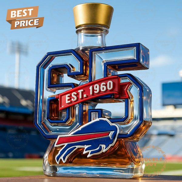 Buffalo Bills 65th Anniversary 1960-2025 Limited Edition Whiskey Bottle