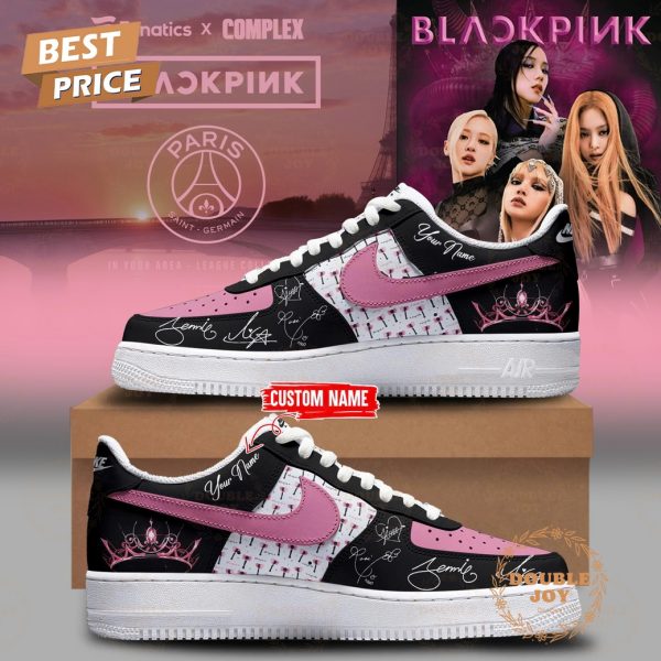 Paris Saint-Germain x BLACKPINK Custom Name 2025 Limited Edition Edition Air Force 1 Sneakers